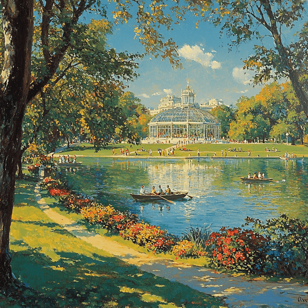 El Retiro Park - Madrid Painting By Numbers Kit