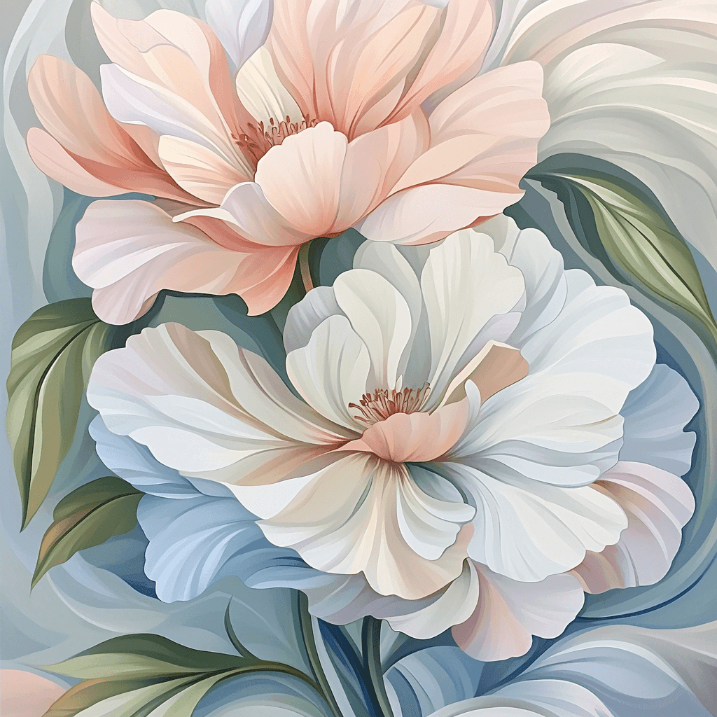 Georgia O'Keeffe Inspired Enchanted Floral Reverie Numbered Painting Kits
