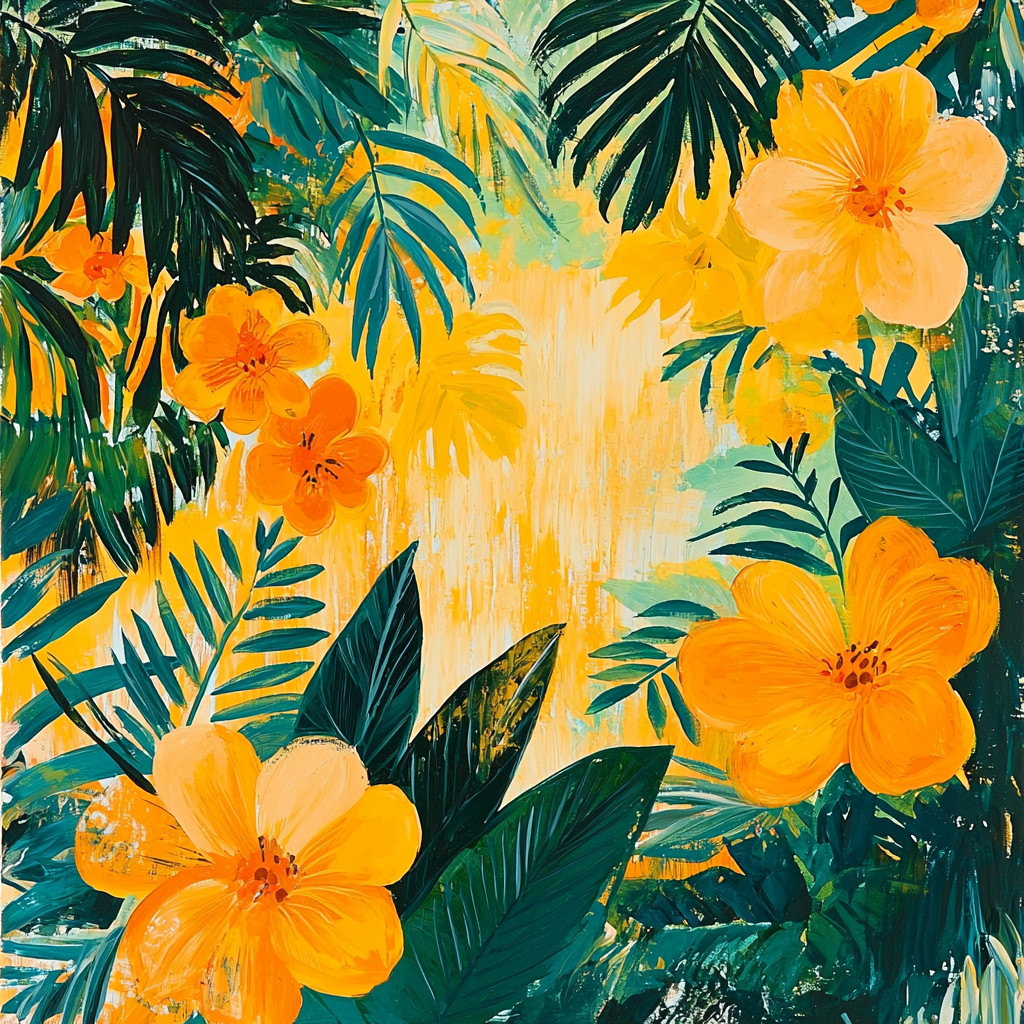 Frida Kahlo Inspired Sunlit Fragrance Of Yucatan Painting By Numbers Kit