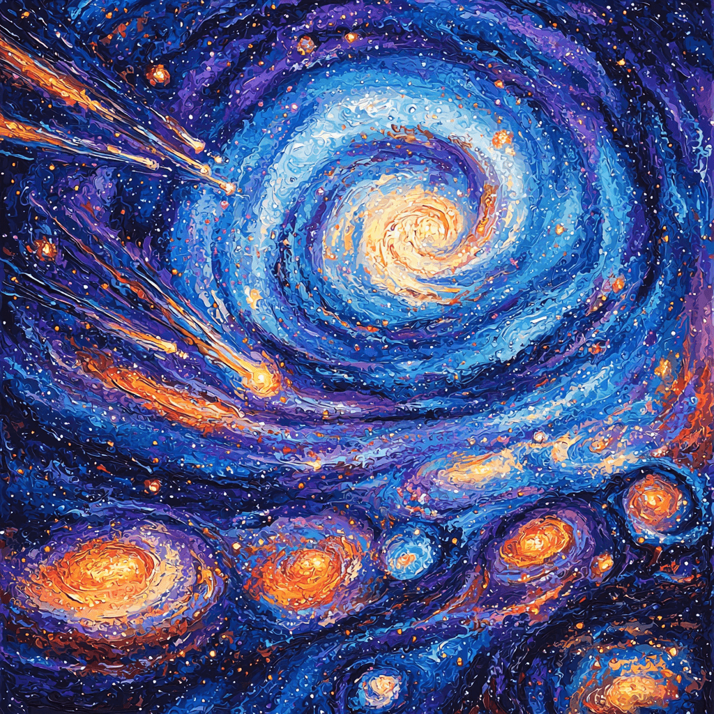 Salvador Dali Inspired Celestial Whirl DIY Paint By Numbers