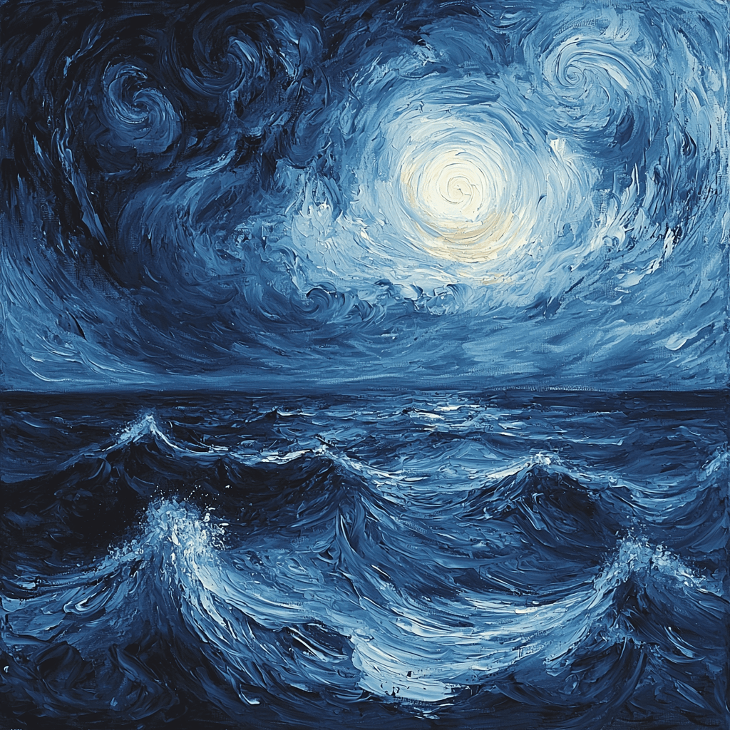 Edvard Munch Inspired Gothic Ocean Reverie Paint By Numbers Kits
