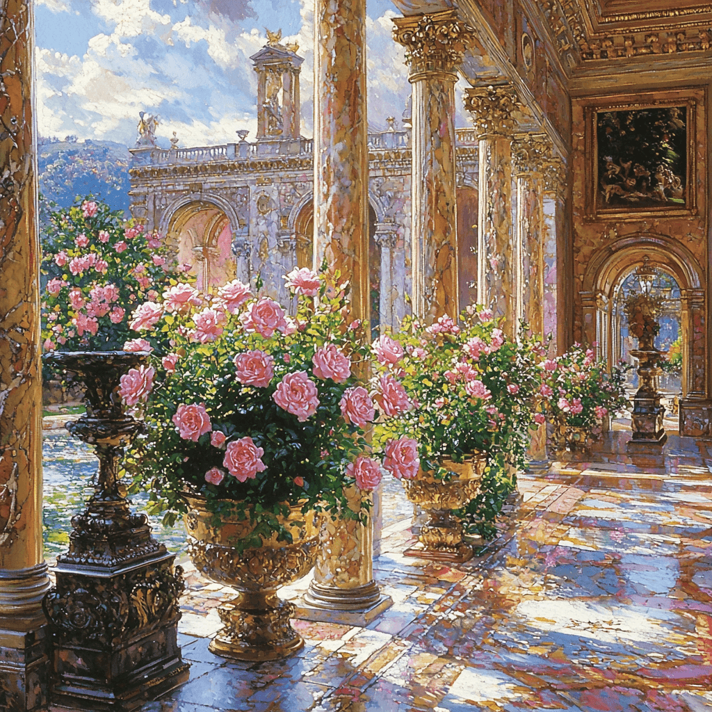 Sir Lawrence Alma-Tadema Inspired Elysian Garden Paint By Numbers Art