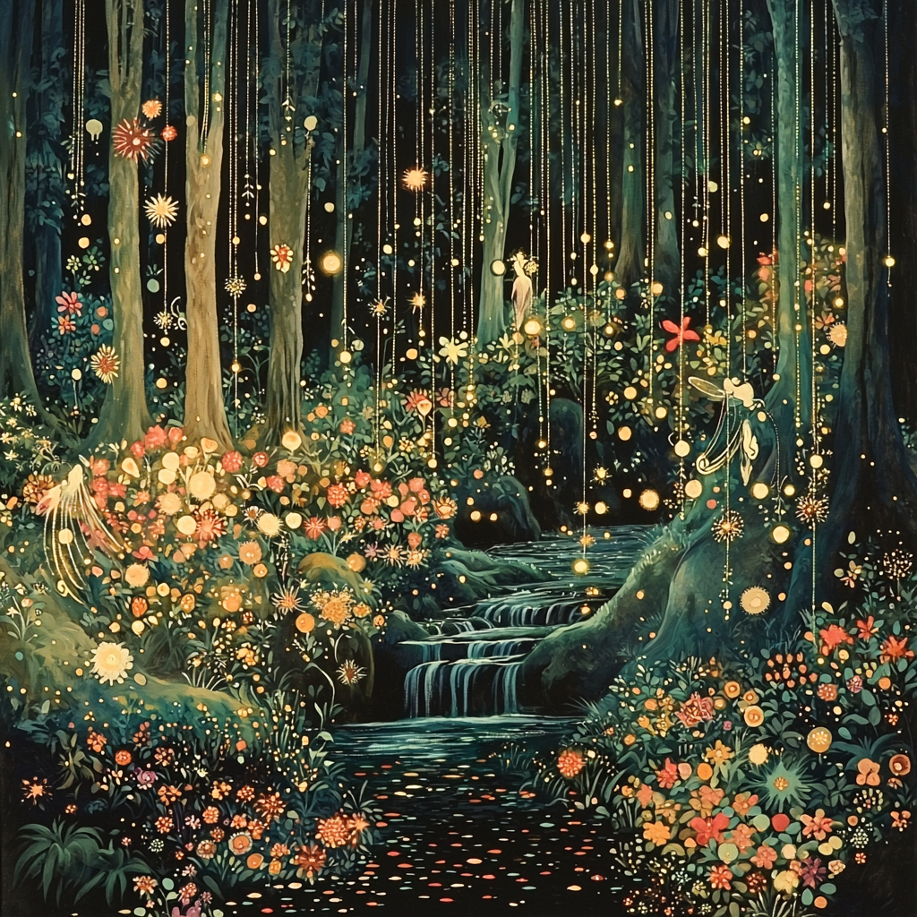 Brian Froud Inspired Mystical Forest Spirits Paint By Color