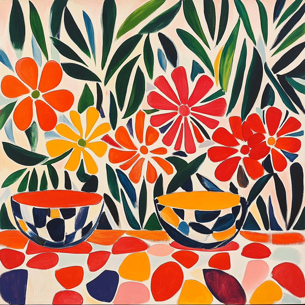 Henri Matisse Inspired Floral Still Life painting number kit