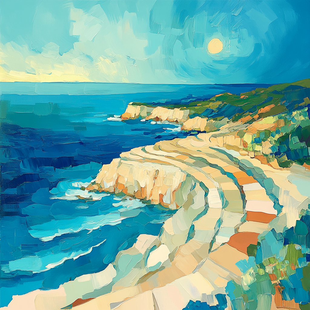 Paul Cézanne Inspired Coastal Breeze Study paint by number
