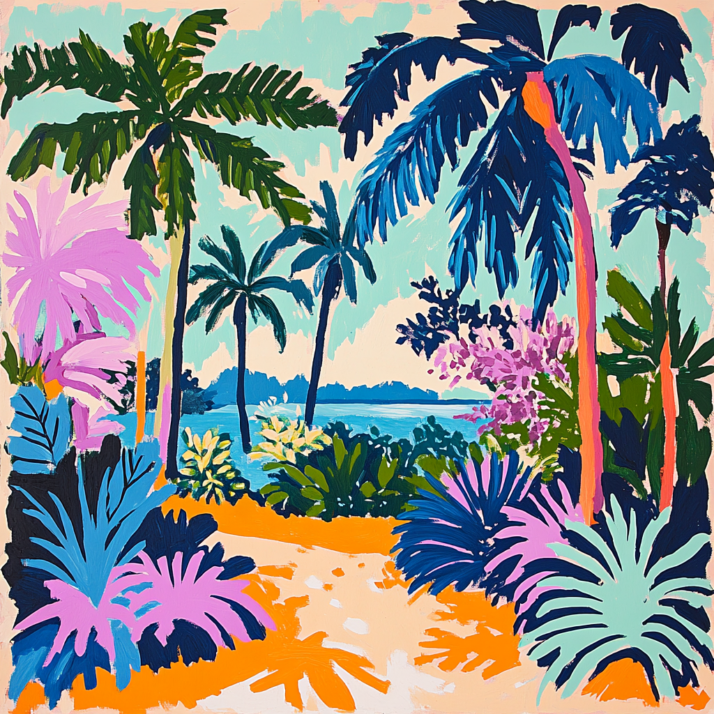 Paul Gauguin Inspired Tiki Island Landscapes Paint by numbers kits