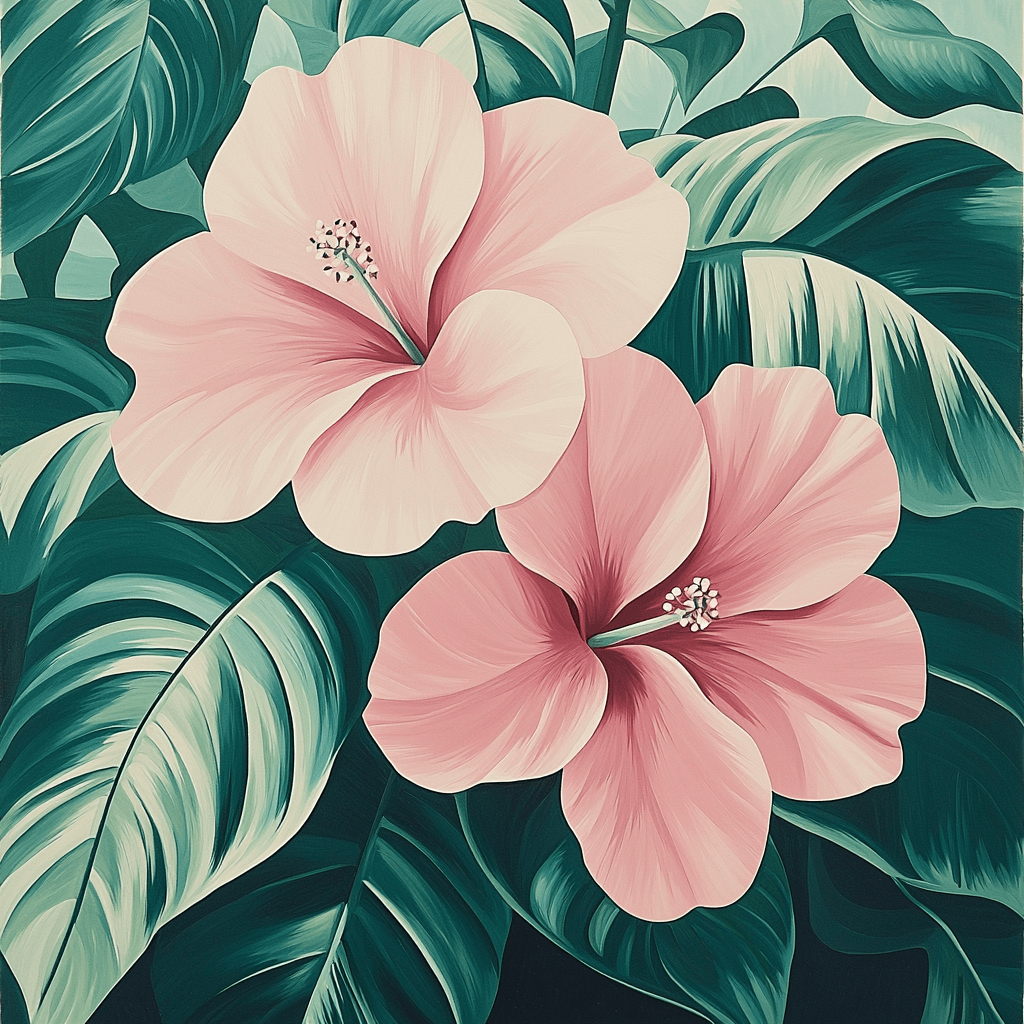 Georgia O'Keeffe Inspired Elysian Gardens Paint By Numbers Art