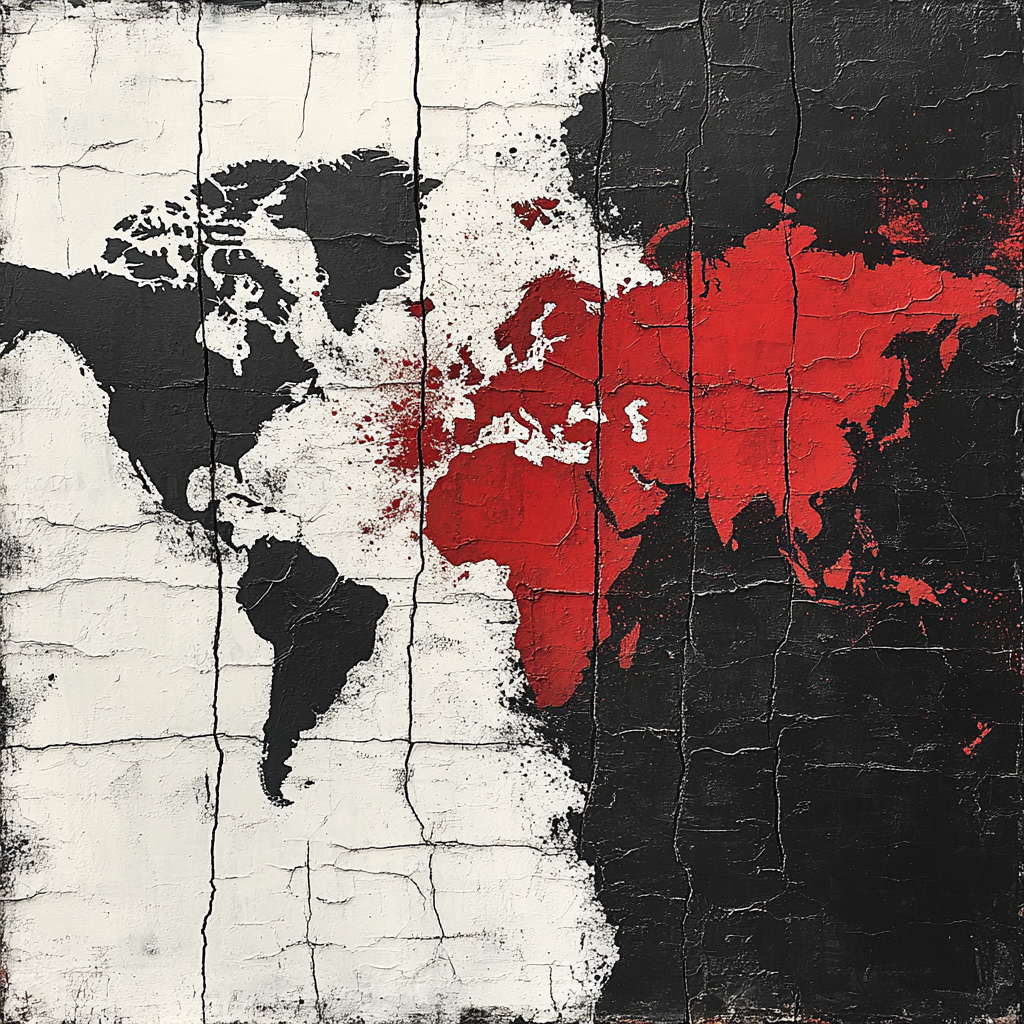 Banksy Inspired Silent Continents Paint by numbers kits