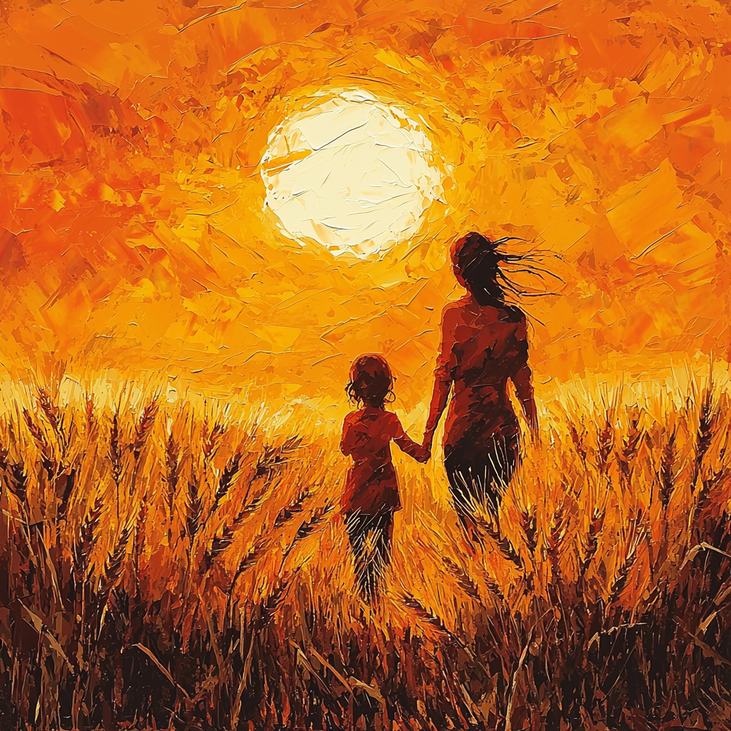 Golden Fields Of Love Painting Number Kit