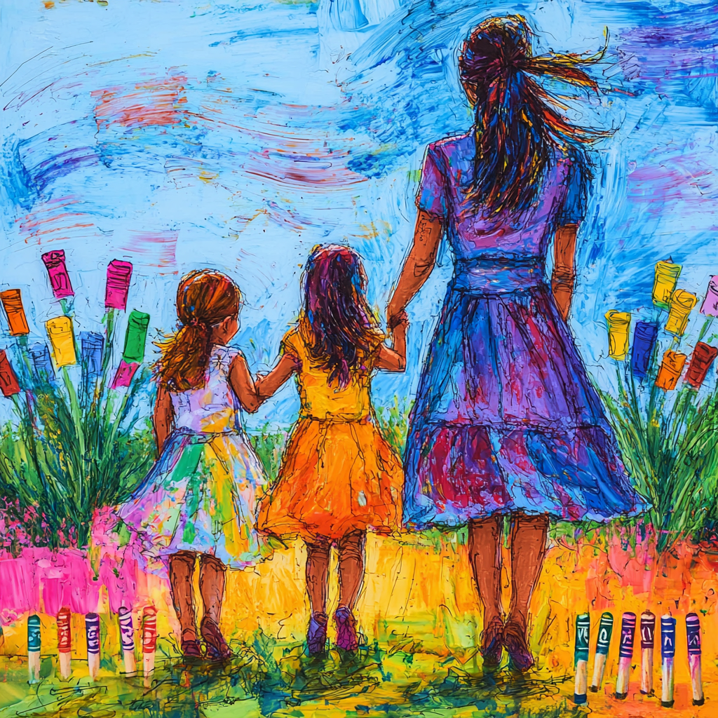 Cuddles And Crayons Painting By Numbers Kit