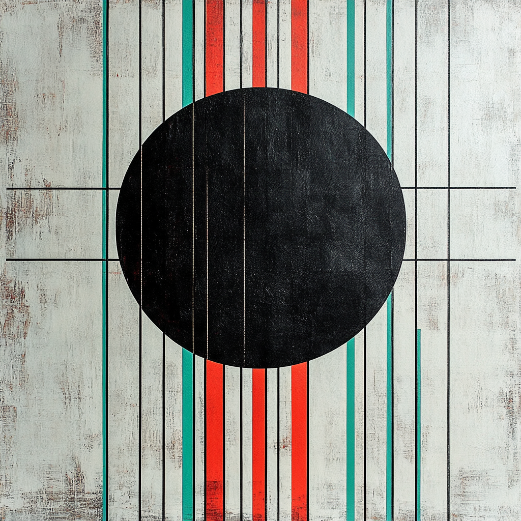 Kazimir Malevich Inspired Black Sun Composition paint by number