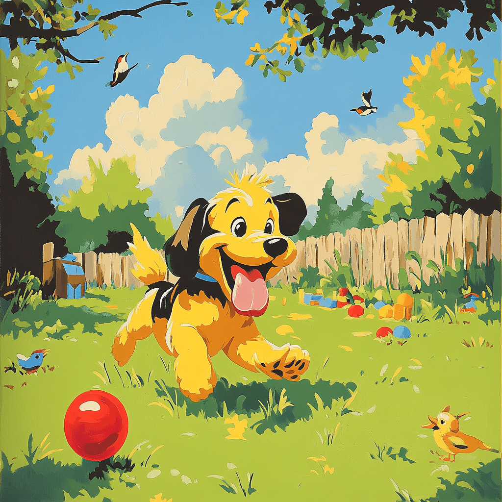 Pluto Fetch Adventure Paint by numbers art