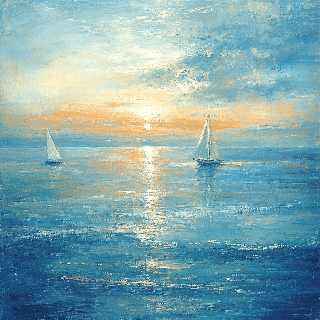 J.M.W. Turner Inspired Ethereal Seaside Escape Paint By Numbers Kits