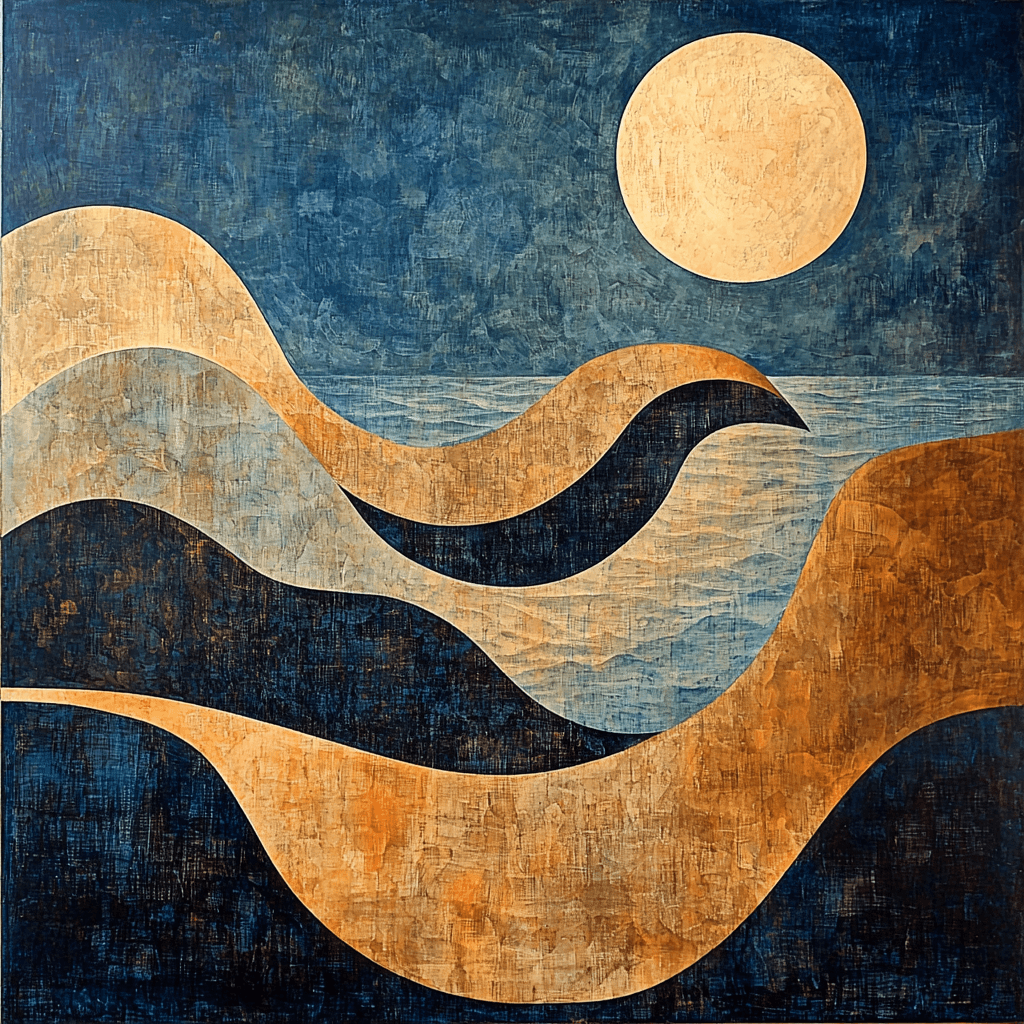 Max Ernst Inspired Dreamscape Of Elements Number Painting