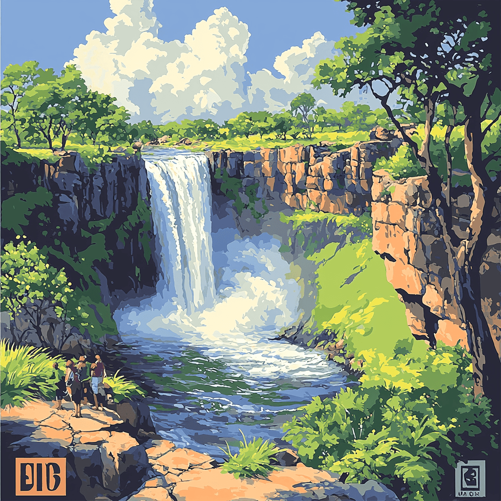 Devil's Pool - Zambia Paint By Numbers