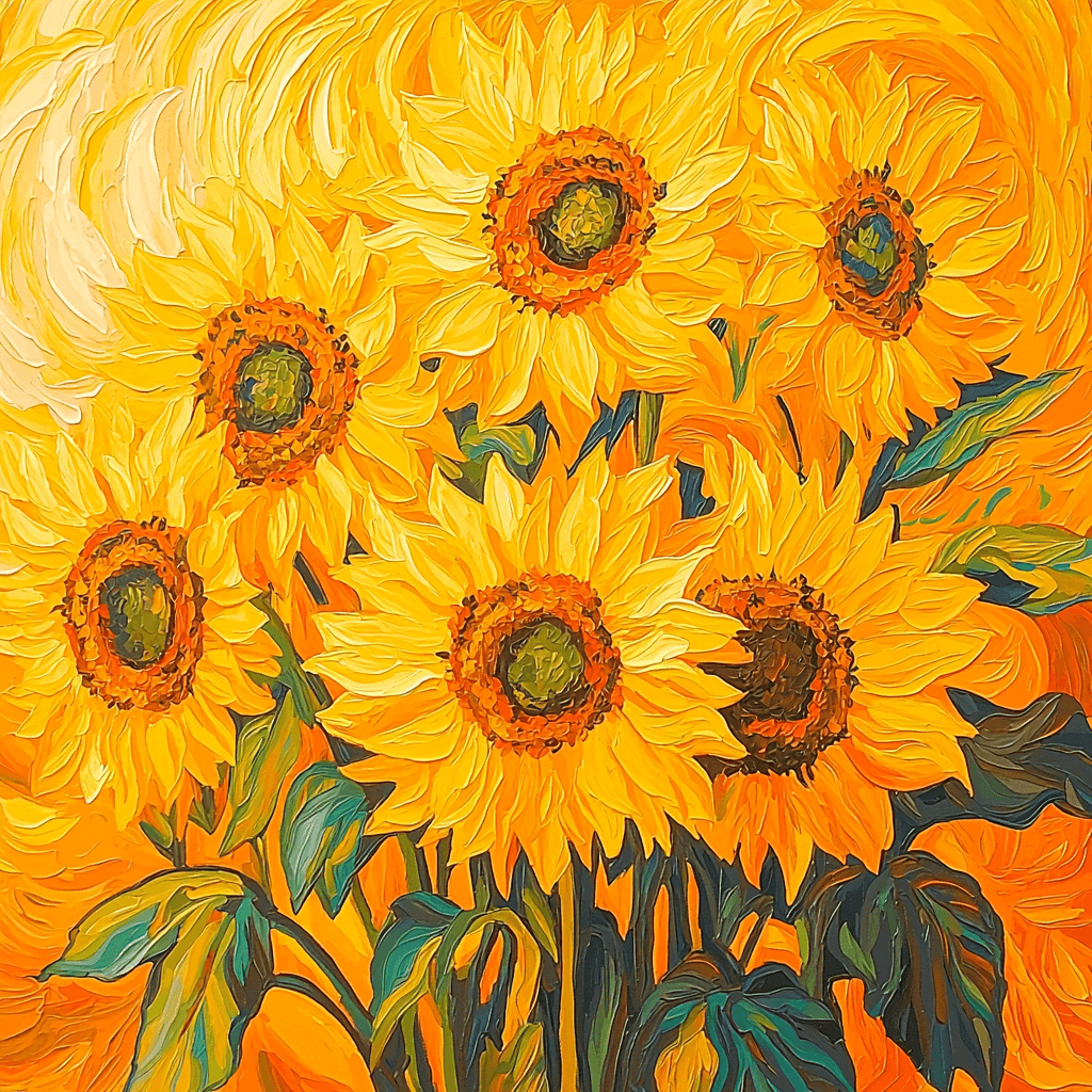 Vincent Van Gogh Inspired Eternal Sunshine Paint By Color