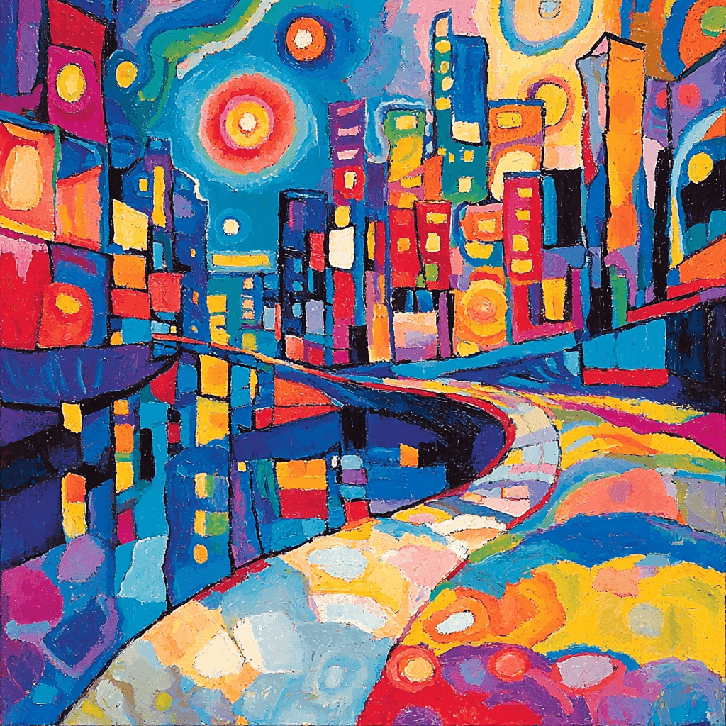 Wassily Kandinsky Inspired Wanderlust In Color Paint By Color