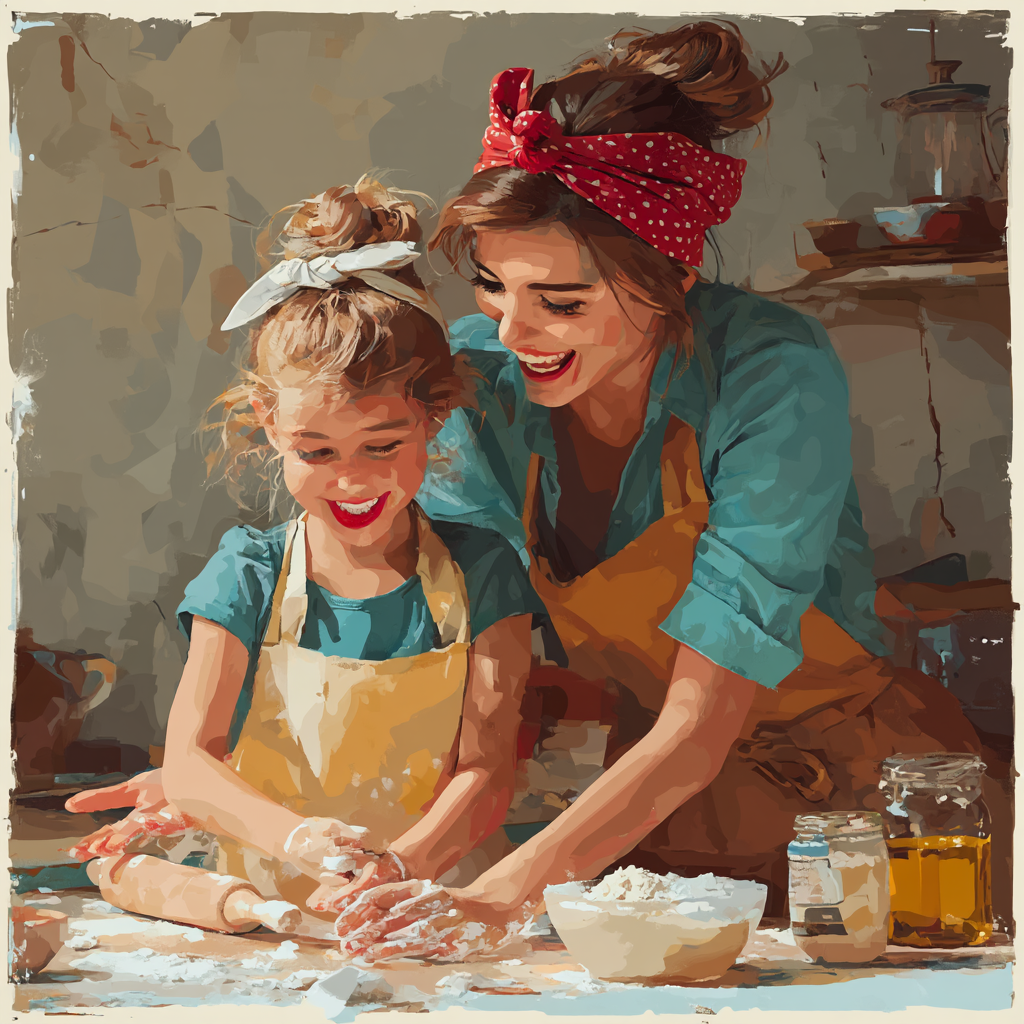 Cherished Moments In The Kitchen Numbered Painting Kits