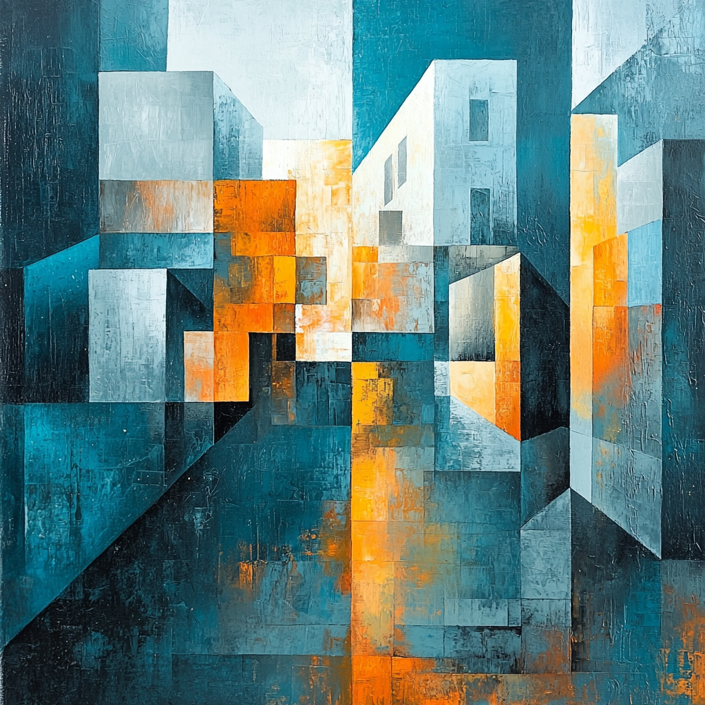 Pablo Picasso Inspired Urban Chaos Symphony Paint By Color