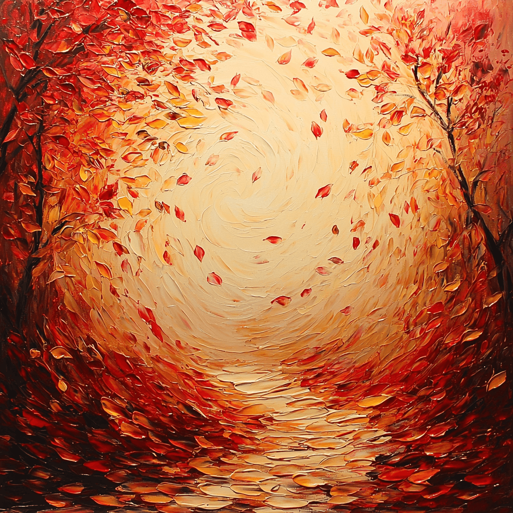 Pierre-Auguste Renoir Inspired Ethereal Autumn Leaves Paint By Color