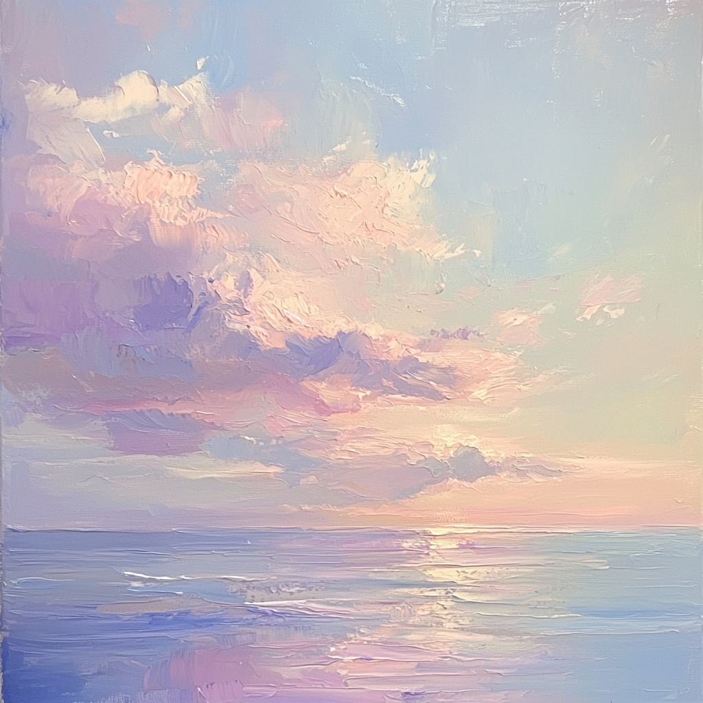 Leonardo Da Vinci Inspired Subtle Skies Numbered Painting Kits