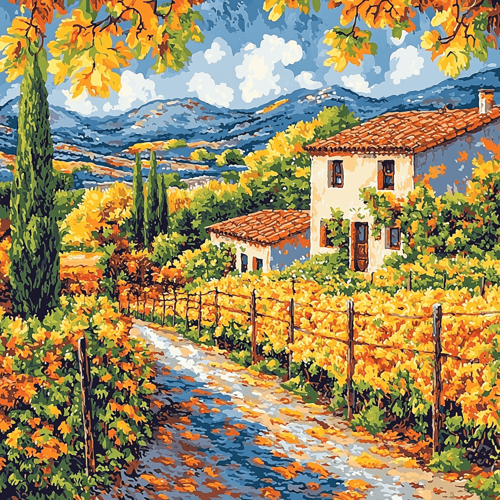 Vincent Van Gogh Inspired Echoes Of A Vibrant Harvest Numbered Painting Kits