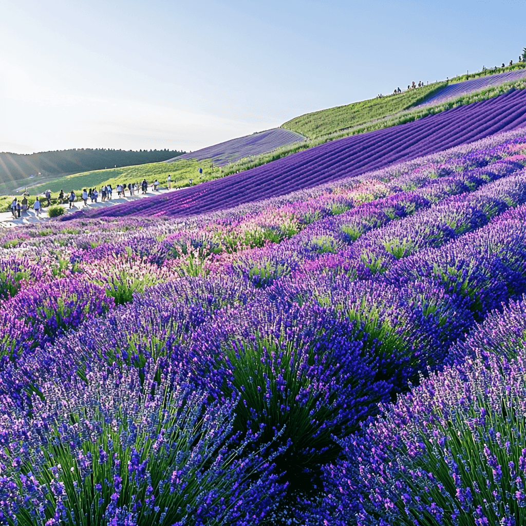 Hokkaido’s Furano Flower Fields DIY Paint By Numbers