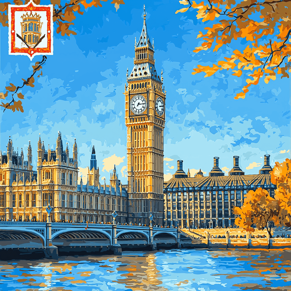 Big Ben And The Houses Of Parliament - England Paint By Number