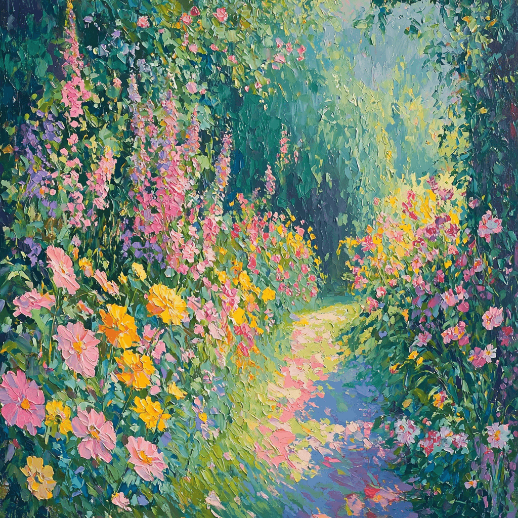 Claude Monet Inspired Whimsical Nature Symphony Paint By Number