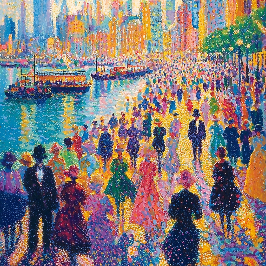Georges Seurat Inspired Vivid Dreams DIY Paint By Numbers