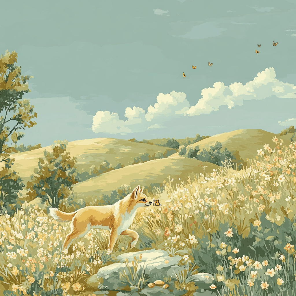 Nala Meadow Stroll Paint by numbers art