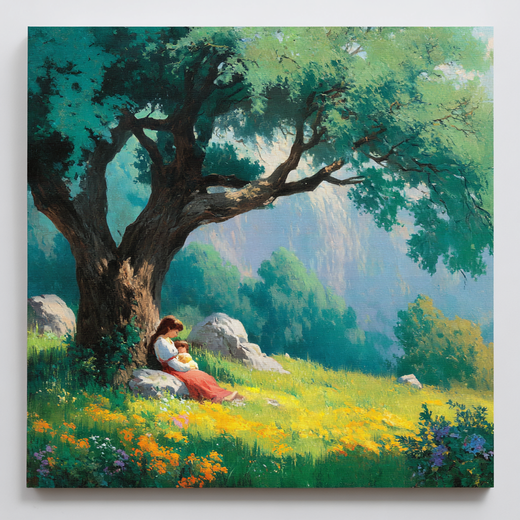 In Nature’s Arms Paint By Color