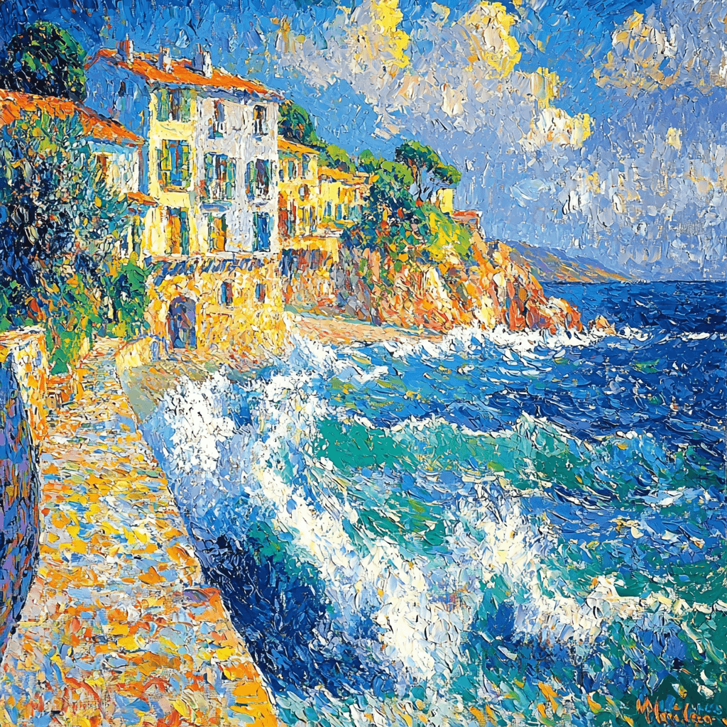 Henri Matisse Inspired Vivid Coastal Escape DIY Paint By Numbers