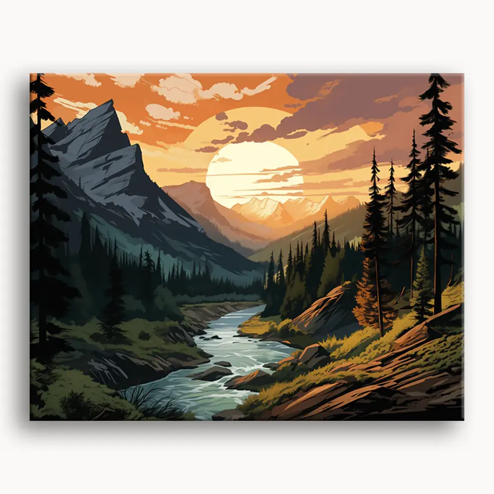 Happy Painting Exclusive DIY Paint by Number Kit Stress Relief Relaxation Toys Beginner Painting Kits Handicrafts with Lions Flowers & Birds Designs