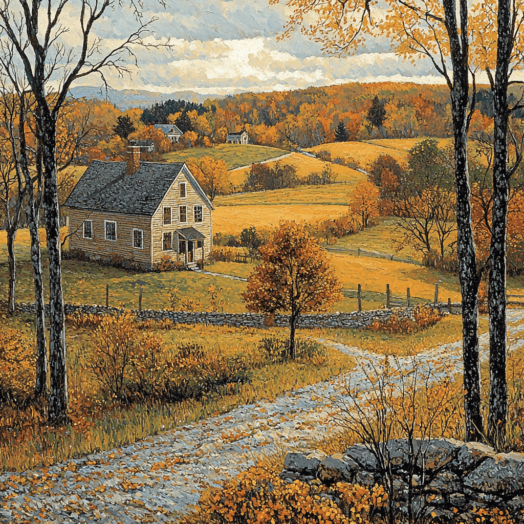 Andrew Wyeth Inspired Charming Rural Homestead DIY Paint By Numbers