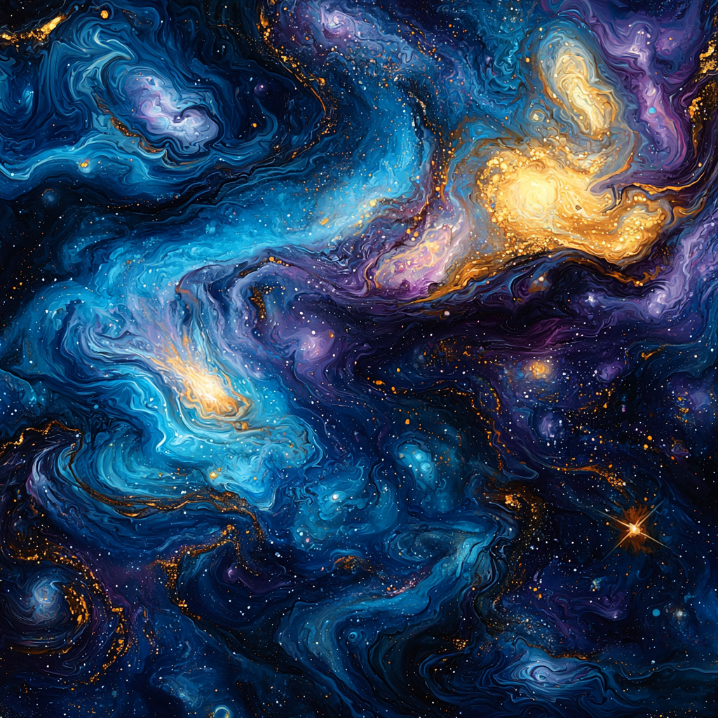 Michelangelo Inspired Celestial Embers Paint By Numbers Art