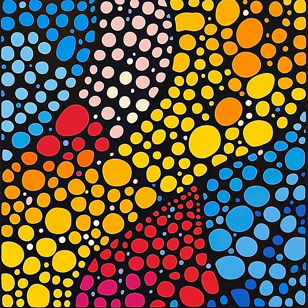Yayoi Kusama Inspired Symphony Of Dots Painting By Numbers Kit