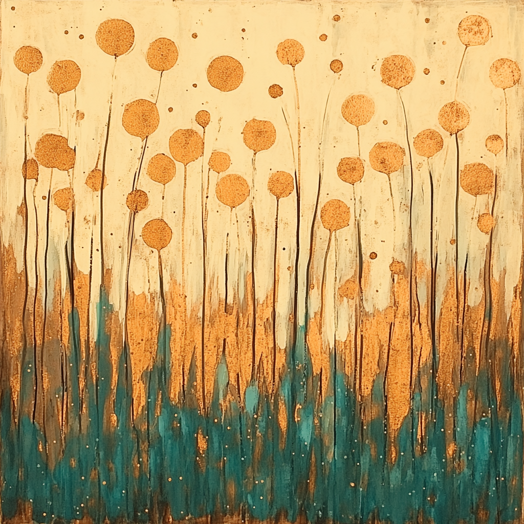 Jackson Pollock Inspired Autumnal Goldweb Energy Painting by numbers kit