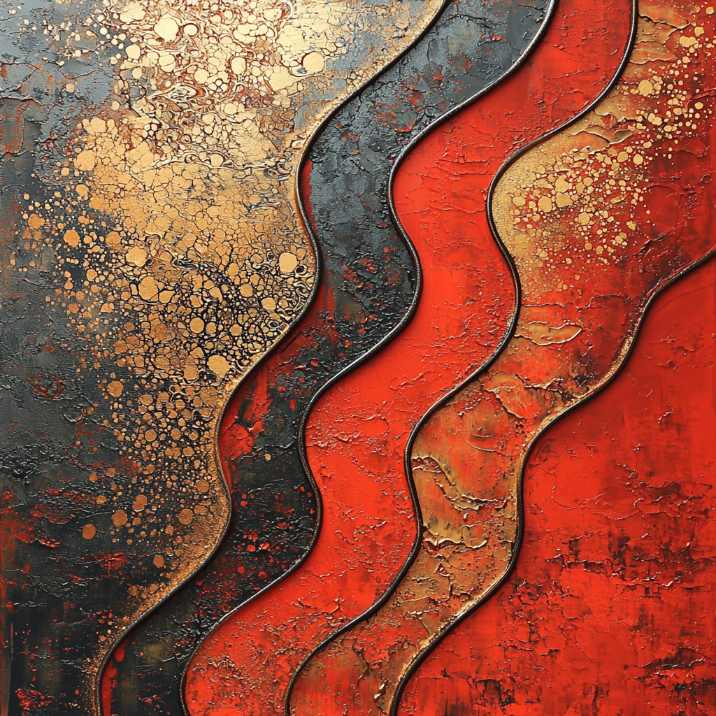 Gustav Klimt Inspired The Flow Of Emotion Paint By Color