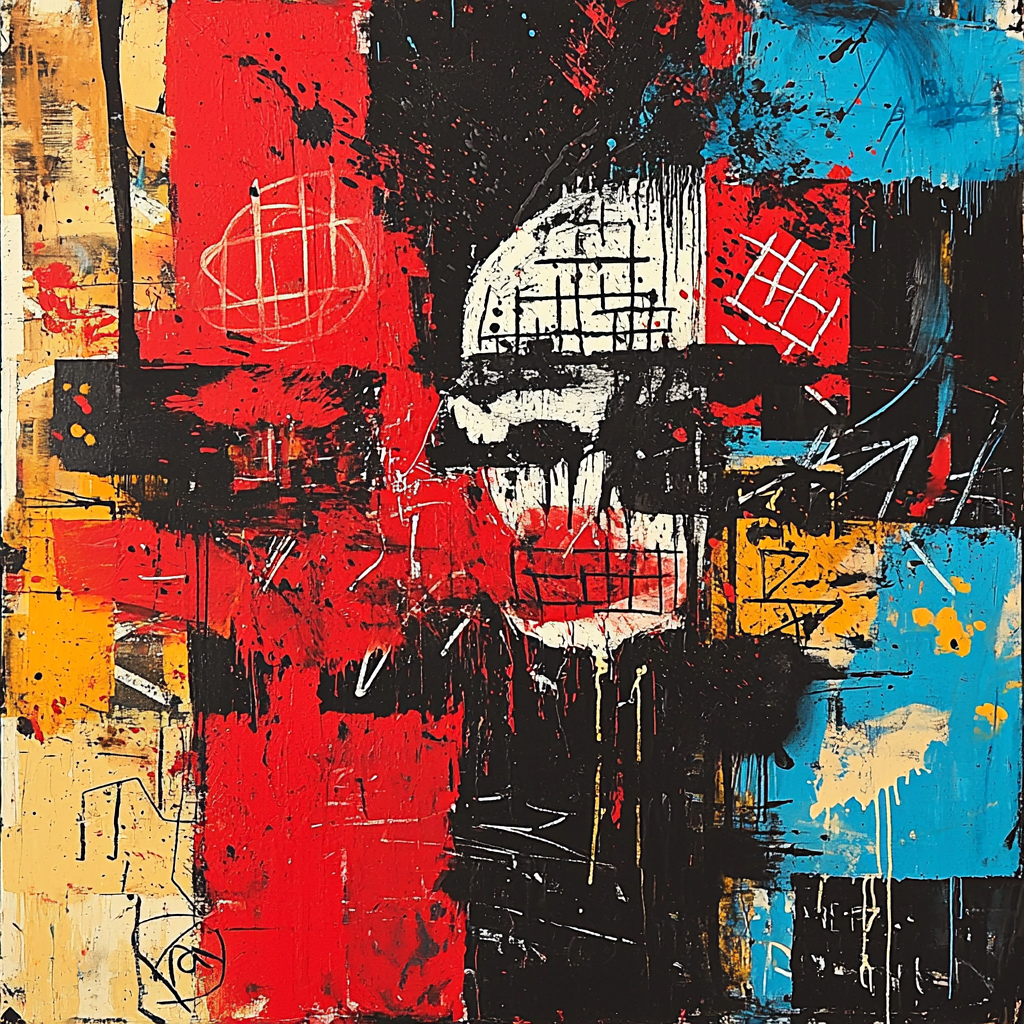 Jean-Michel Basquiat Inspired Resilience In Patterns Painting Number Kit