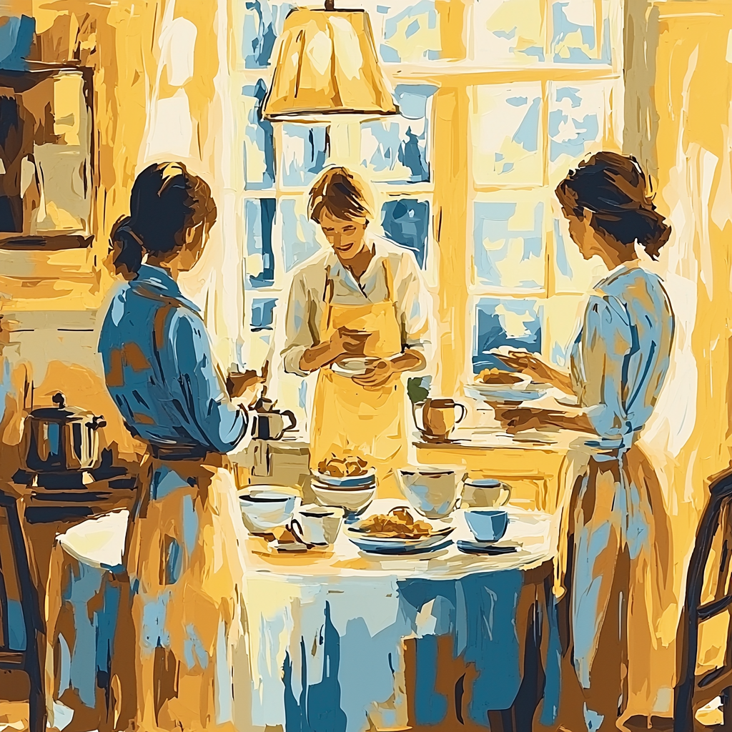 Mother's Morning Routine Paint By Numbers Kits