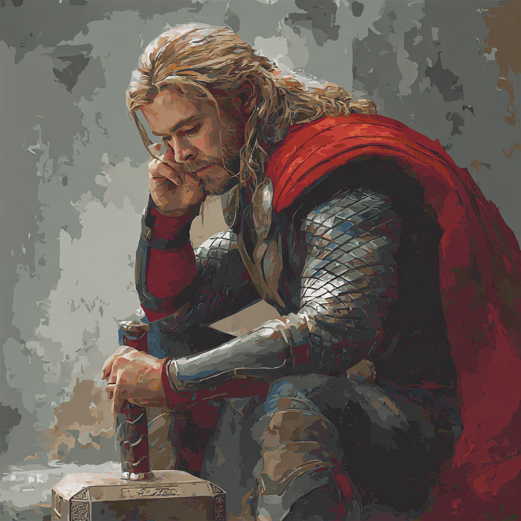 Chris Hemsworth: Echoes Of The Stormborn Hammer Numbered painting kits