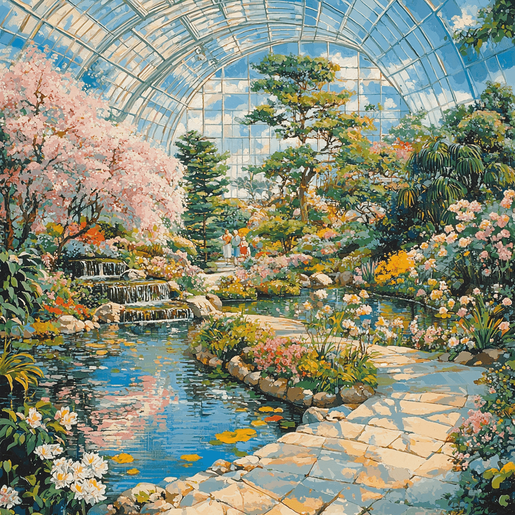 Montreal Botanical Garden DIY Paint By Numbers