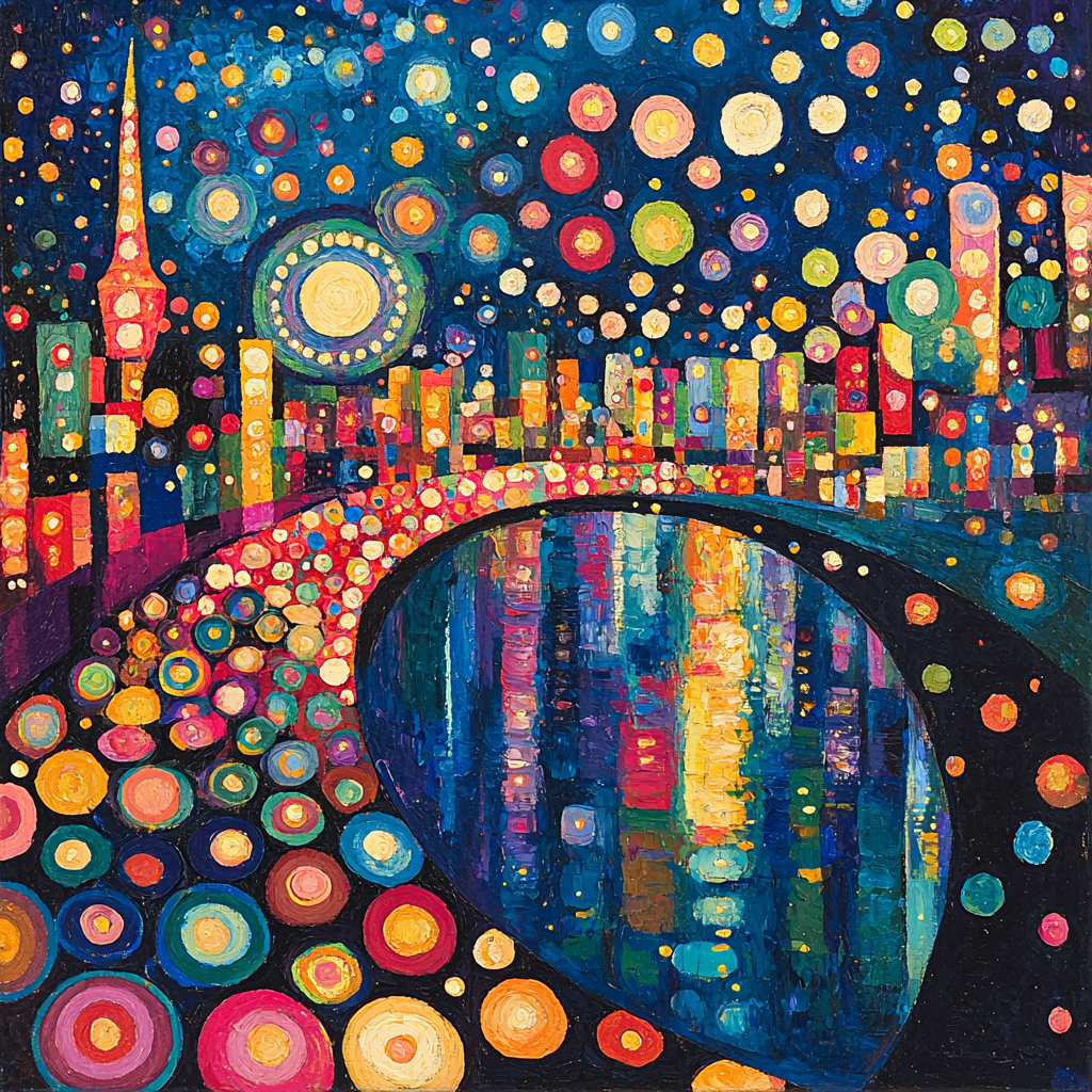 Sonia Delaunay Inspired Starlit Carnival Painting By Numbers Kit