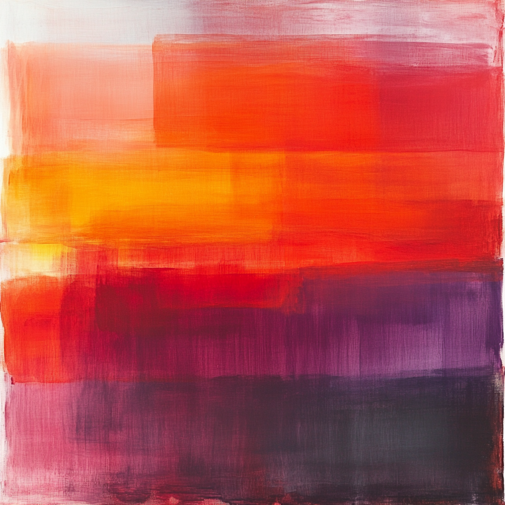 Mark Rothko Inspired Abstract Emotional Blocks Numbered painting kits