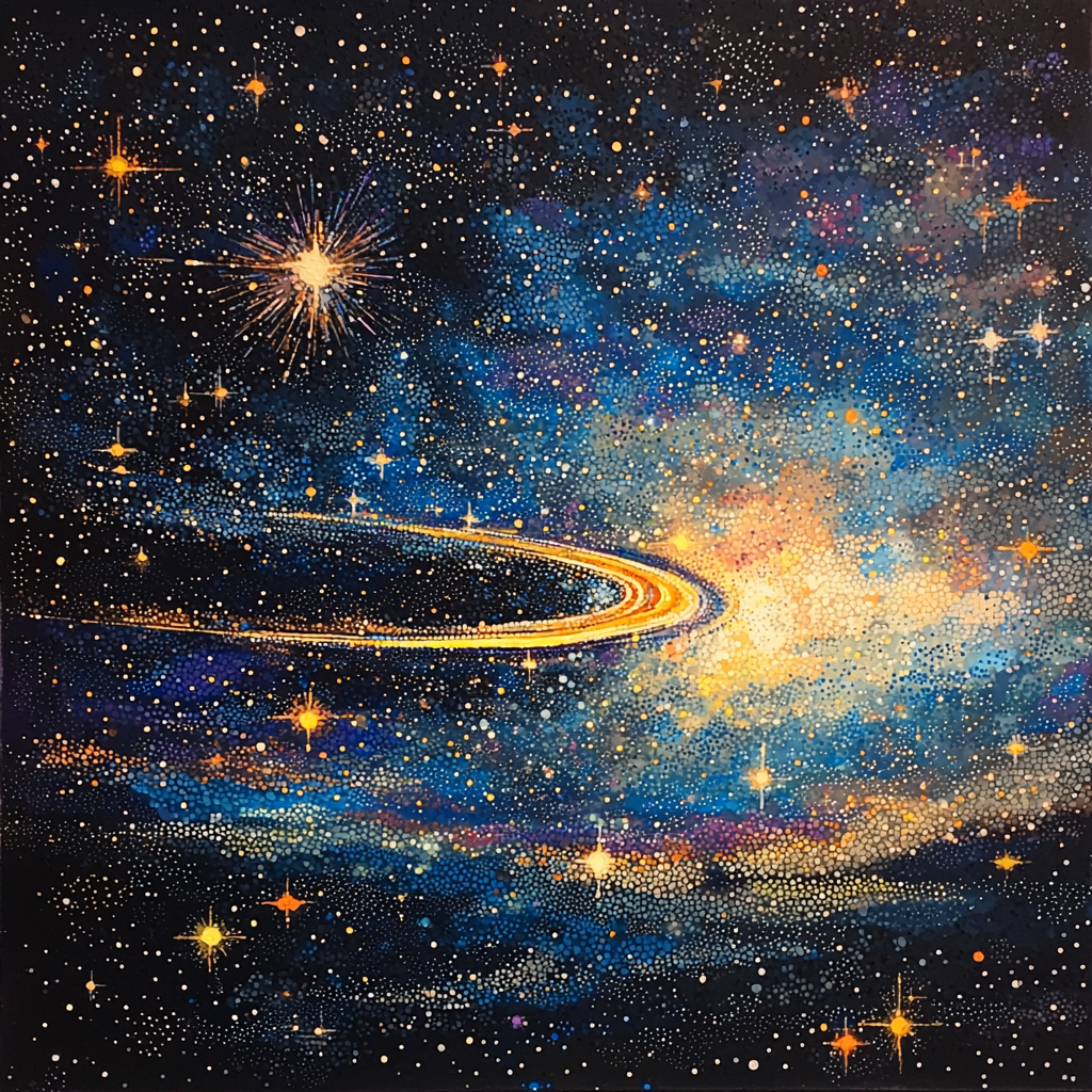 Georges Seurat Inspired Stellar Silhouettes Paint By Number