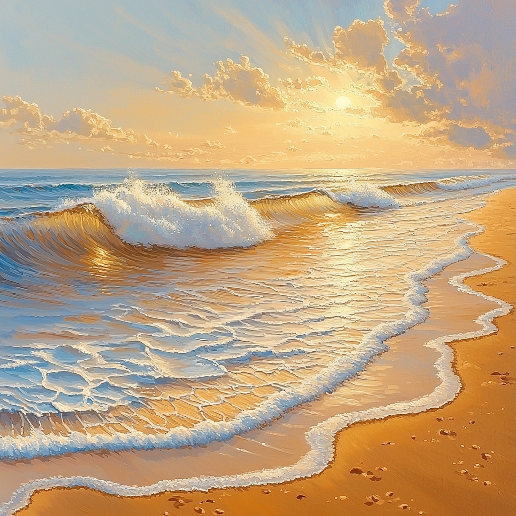 J.M.W. Turner Inspired Serenity Of Seaside Painting Number Kit