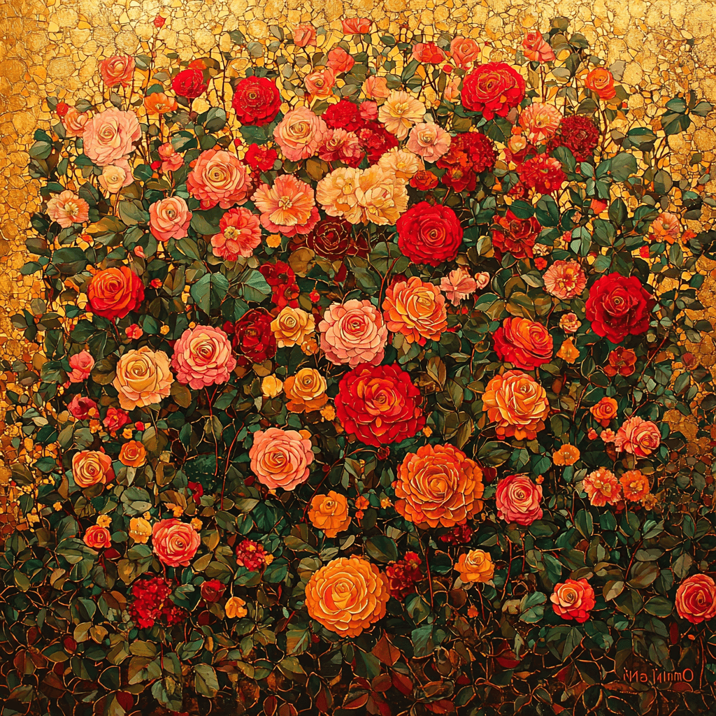 Gustav Klimt Inspired Budding Dreams DIY Paint By Numbers