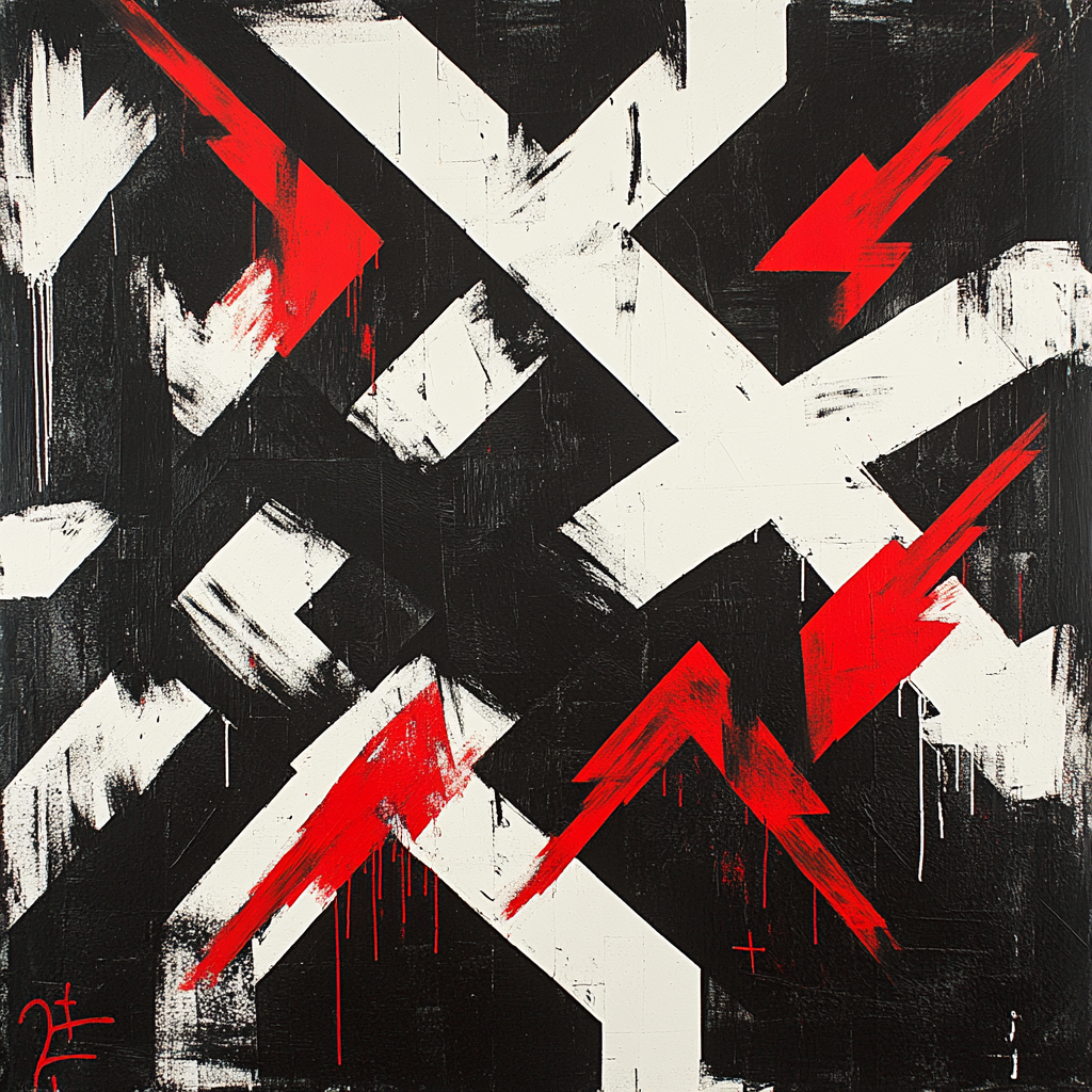 Banksy Inspired Capitalist Maze Of Monotony painting number kit