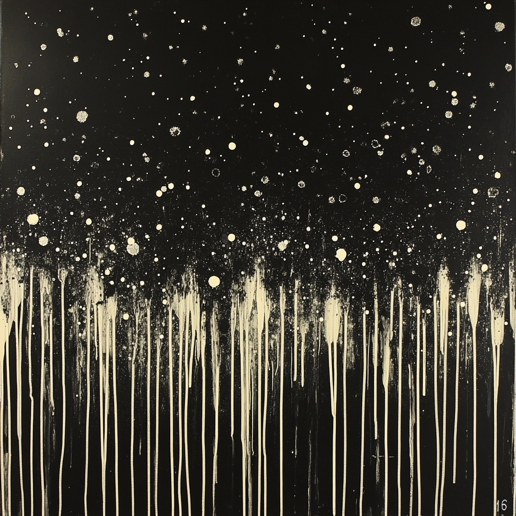 Jackson Pollock Inspired Midnight Pulse Paint by numbers kits